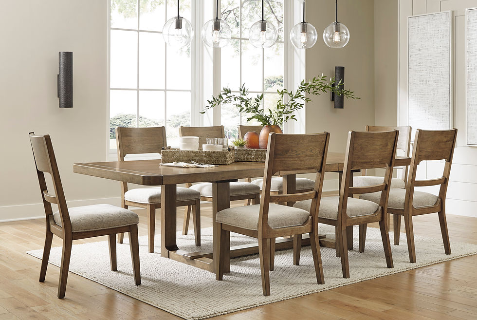 Cabalynn Extension Table & 8 Dining Chairs