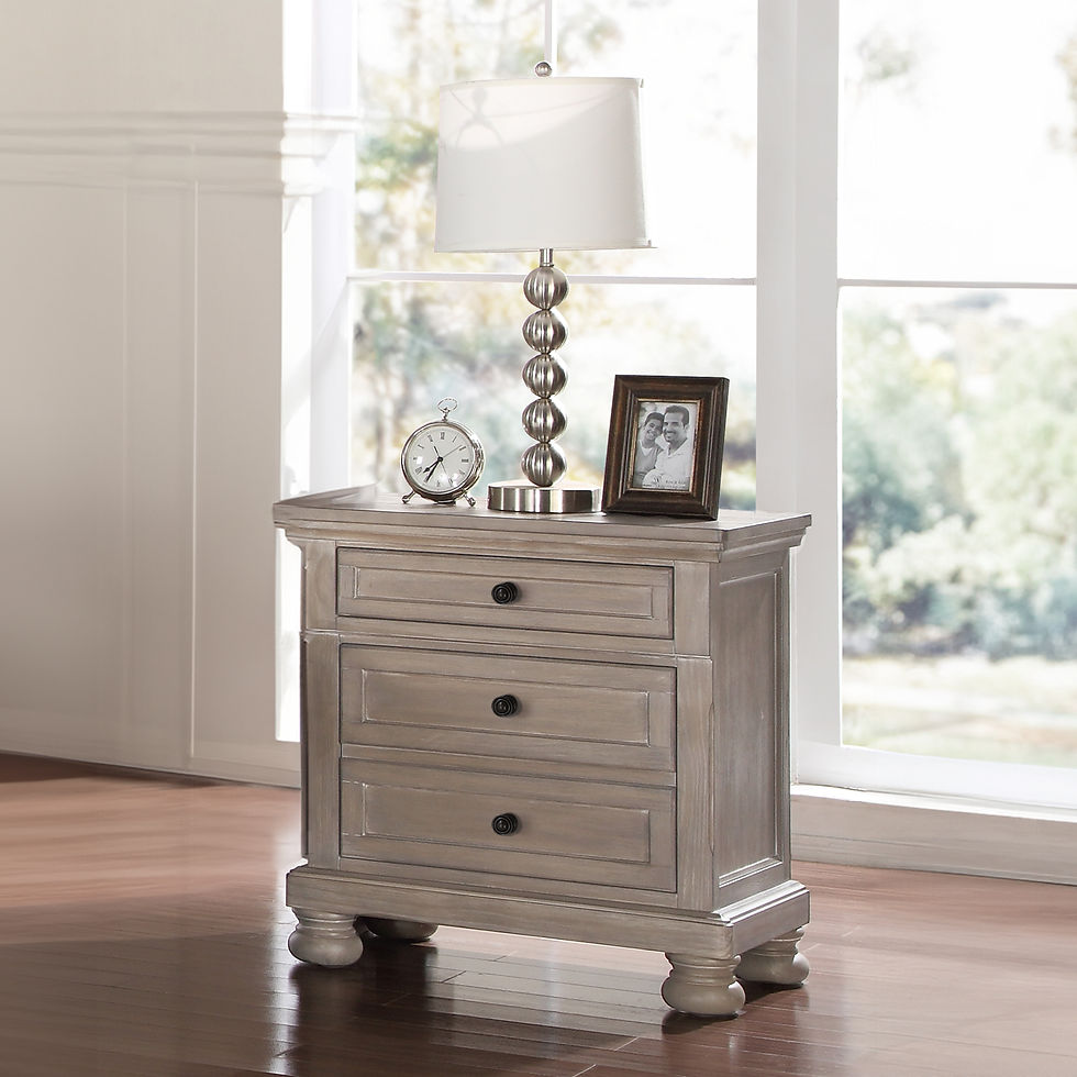 Allegra Vintage Driftwood Nightstand