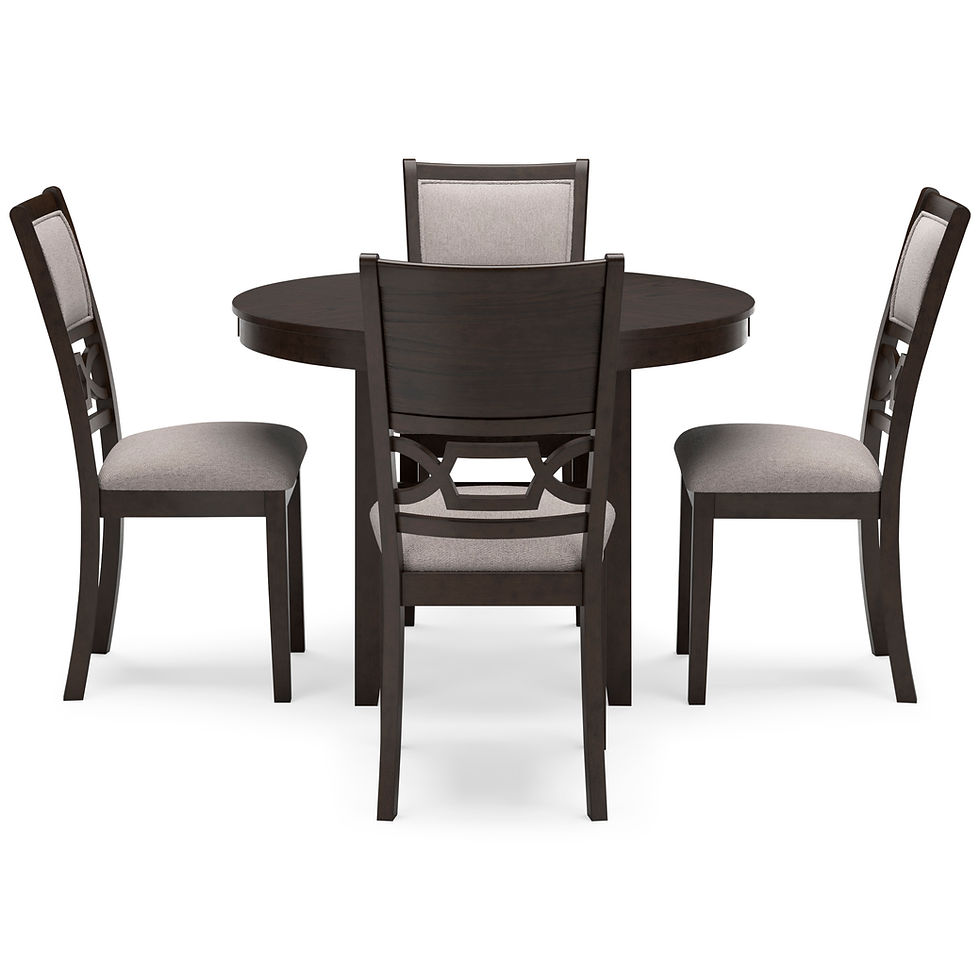 Thumbnail: Langwest Round Dining Table & 4 Chairs