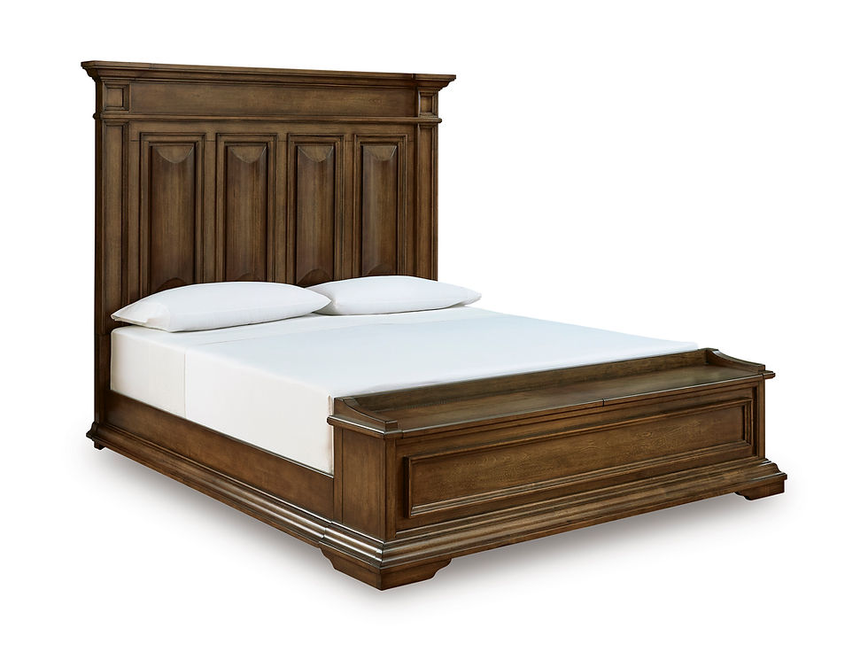 Thumbnail: Frantanna Brown King Storage Bed