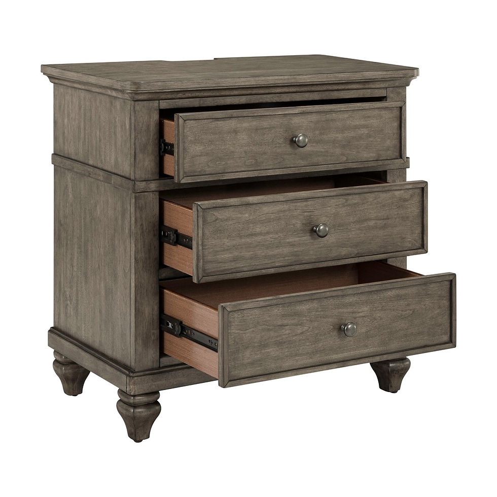 Thumbnail: Twin Lakes Driftwood Gray Nightstand