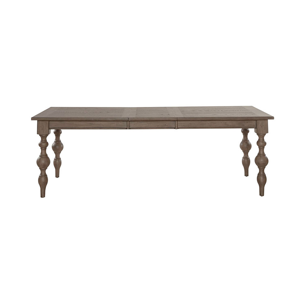Thumbnail: Americana Farmhouse Rectangular Table, 4 Upholstered Side Chairs, & Bench