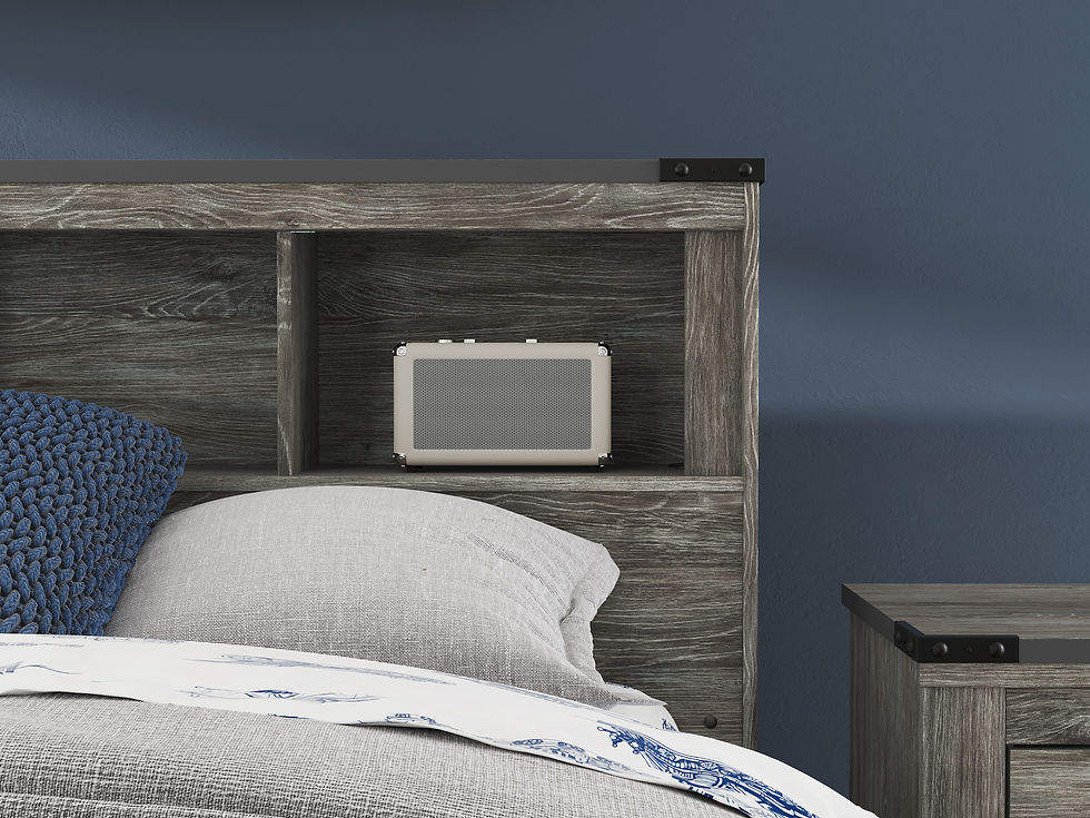 Thumbnail: Frandern Rustic Gray Full Bookcase Youth Bed