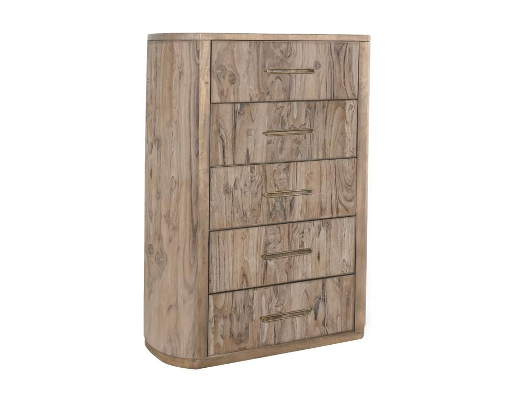 White Balam 5-Drawer Chest