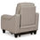 Thumbnail: Mercomatic Gray Top Grain Leather Power Recliner w/ USB