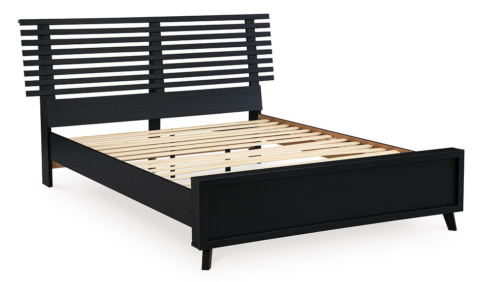Thumbnail: Danziar Slat Panel Bed w/ Large Footboard