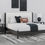 Thumbnail: Cadmori Partial Upholstered Panel Bed