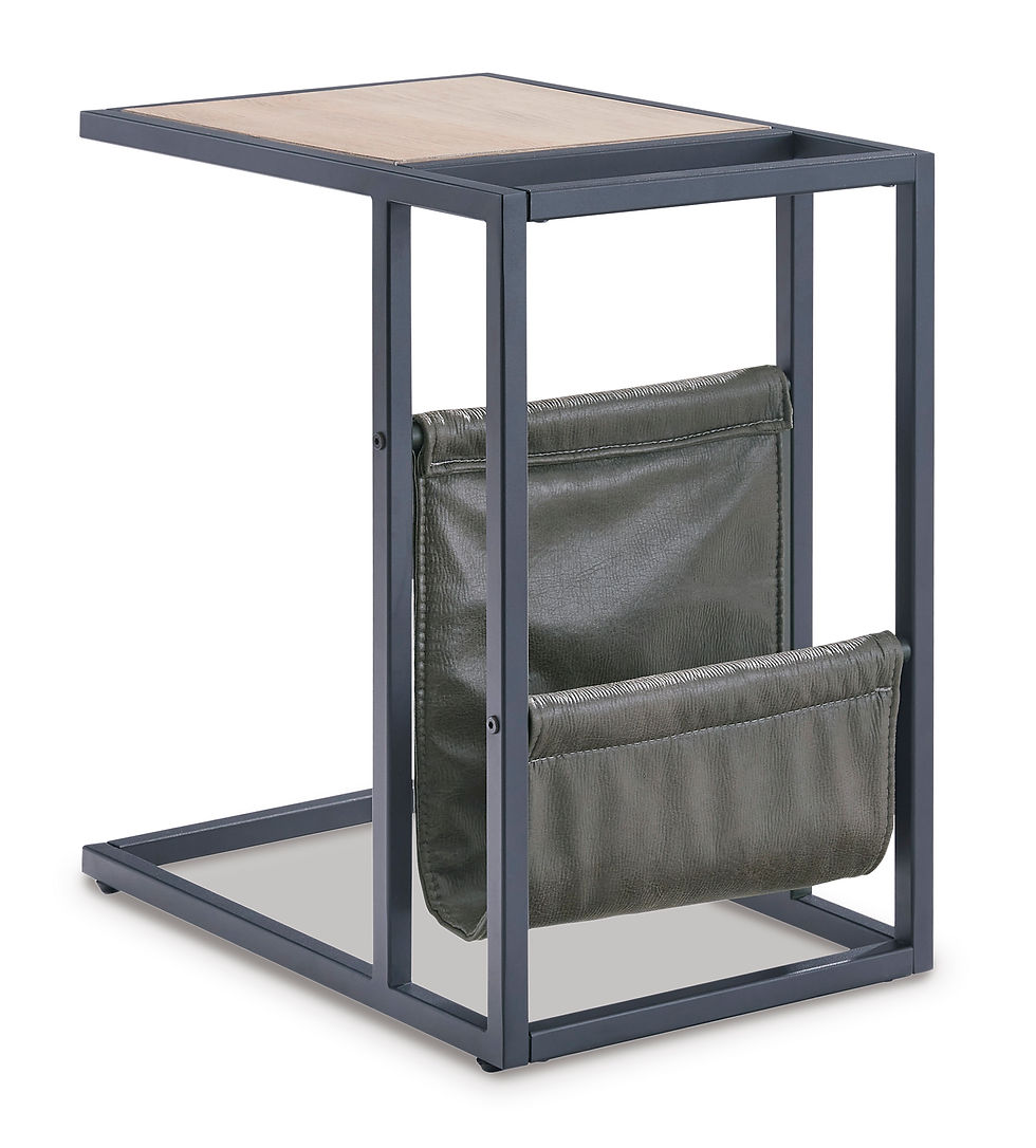 Thumbnail: Freslowe Light Brown/Black Chairside End Table