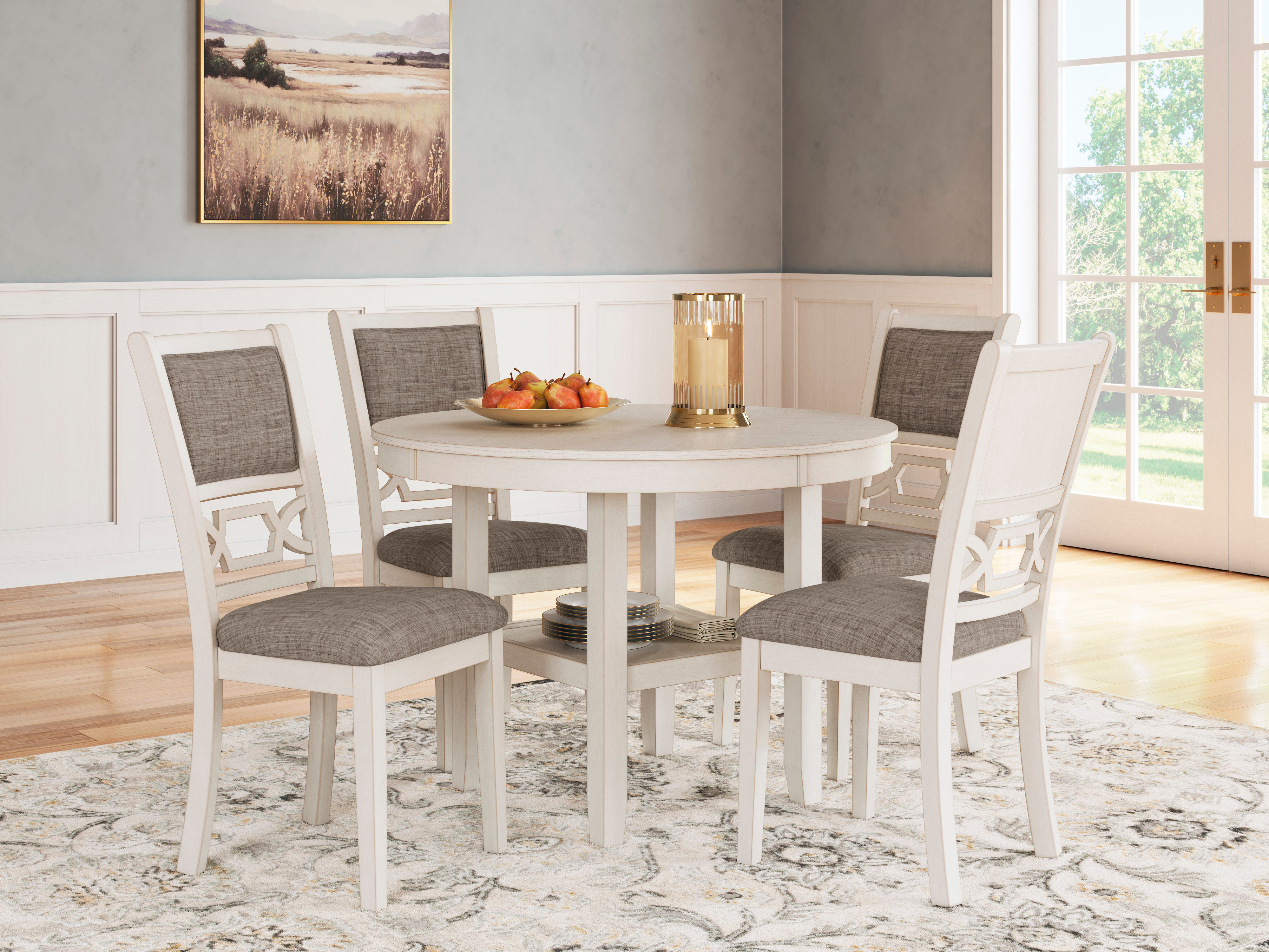 Erinburg Round Dining Table & 4 Chairs