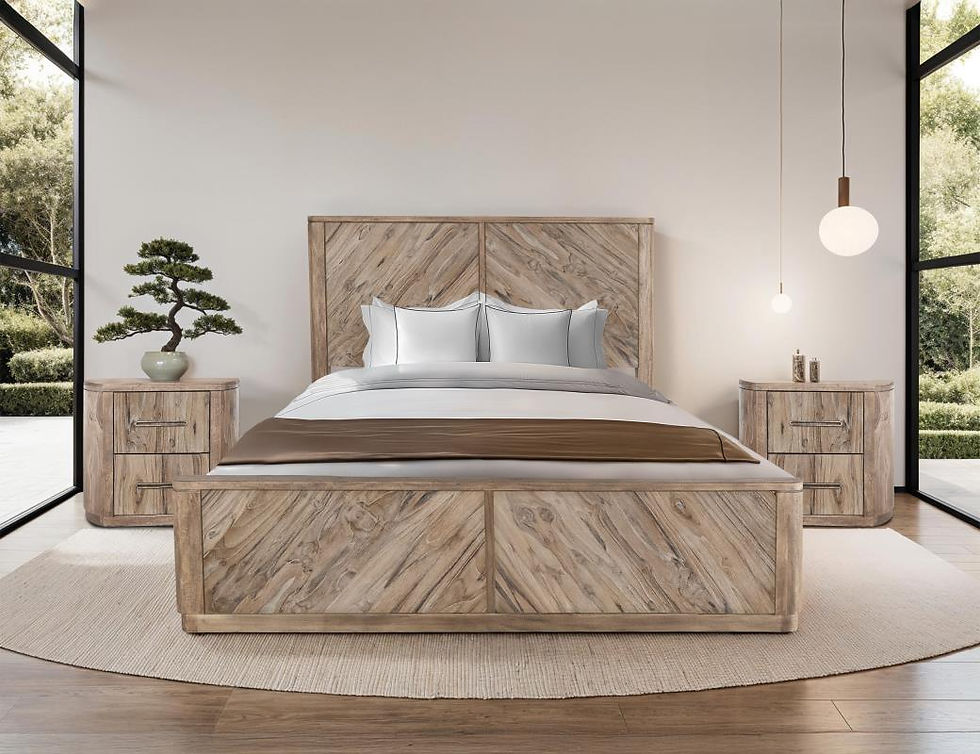 White Balam King Bed