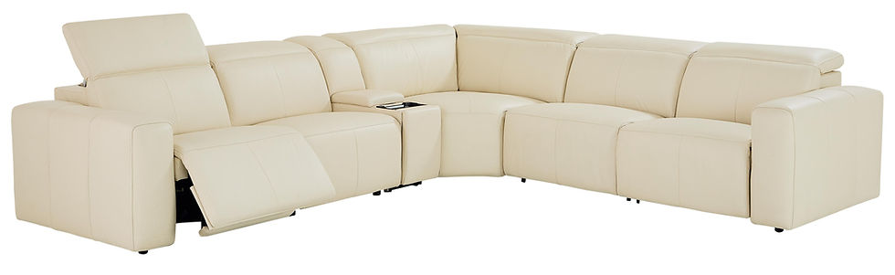 Thumbnail: Airy Linen 6-PC Power Reclining Sectional