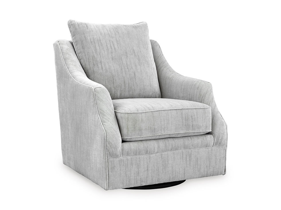 Thumbnail: Gubbins Gray Swivel Accent Chair
