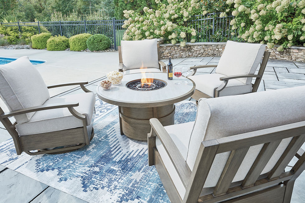 Thumbnail: Rainer Ranch Round Fire Pit Table