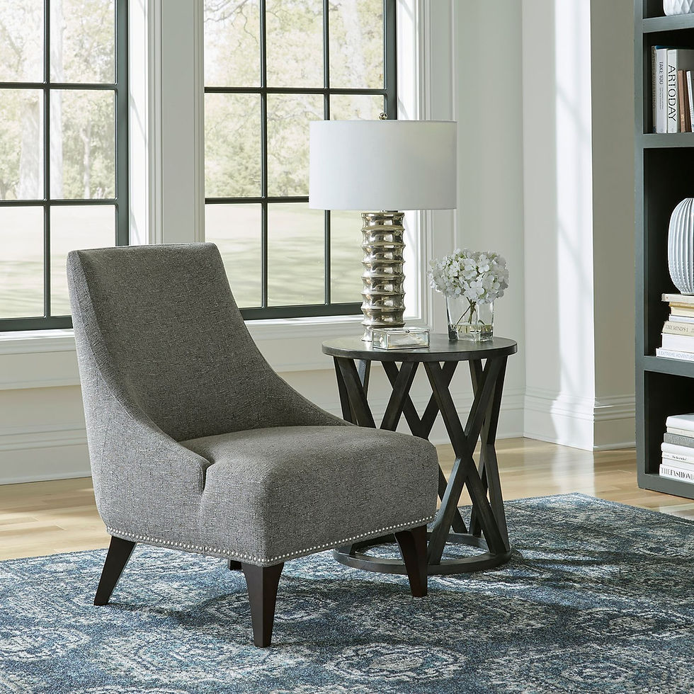 Kendall Charcoal Upholstered Accent Chair