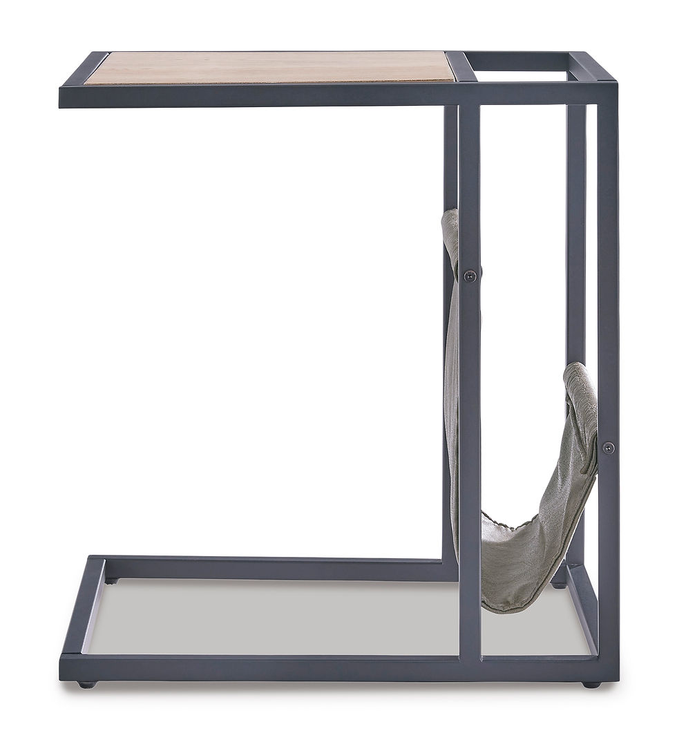 Thumbnail: Freslowe Light Brown/Black Chairside End Table