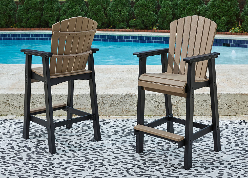 Thumbnail: Fairen Trail Round Bar Table & 4 Barstools