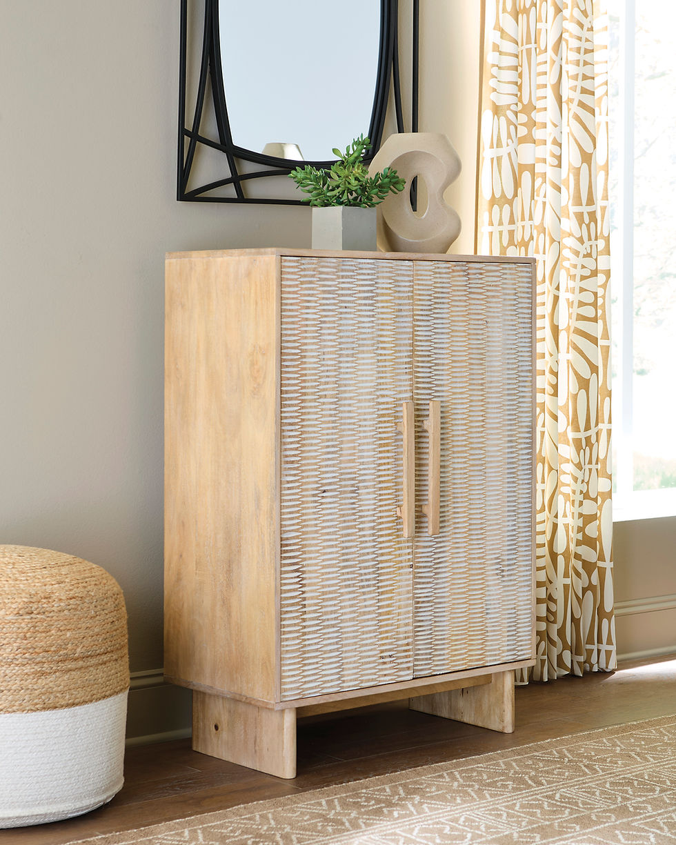 Thumbnail: Dallinbury Natural Whitewash Cabinet