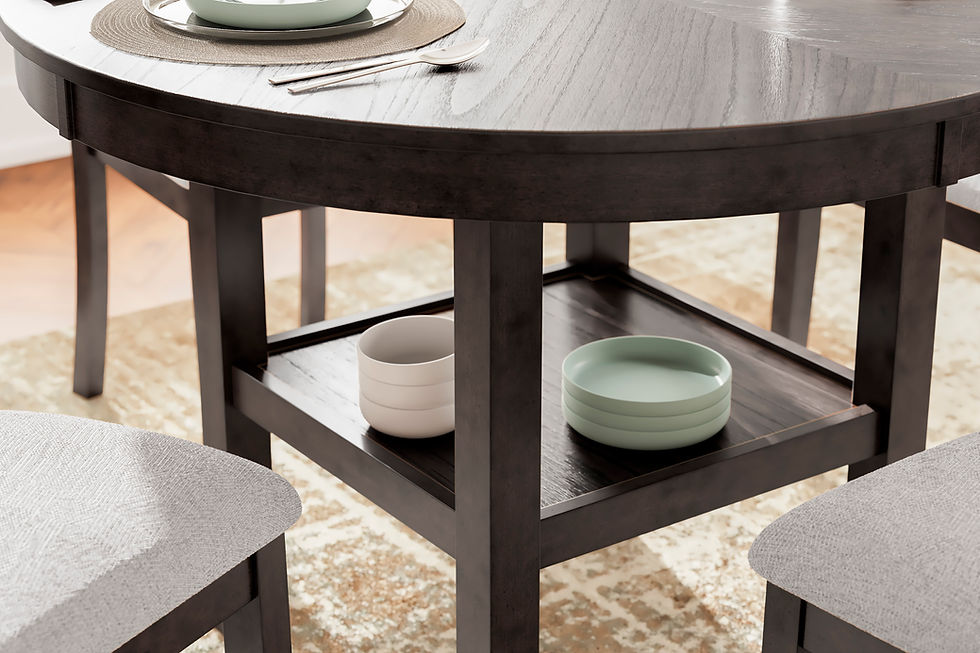 Thumbnail: Langwest Round Dining Table & 4 Chairs
