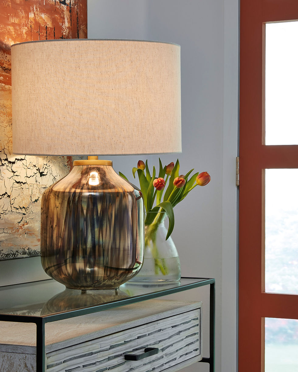 Jadstow Glass Table Lamp