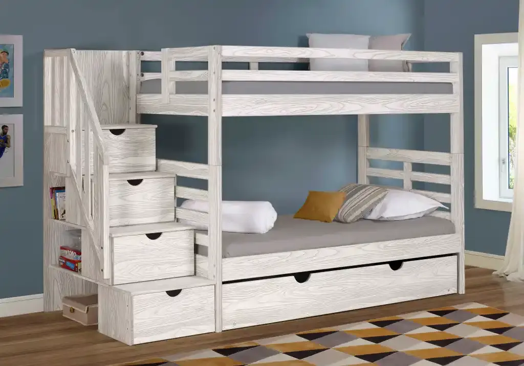 Manchester White T/T Bunk Bed