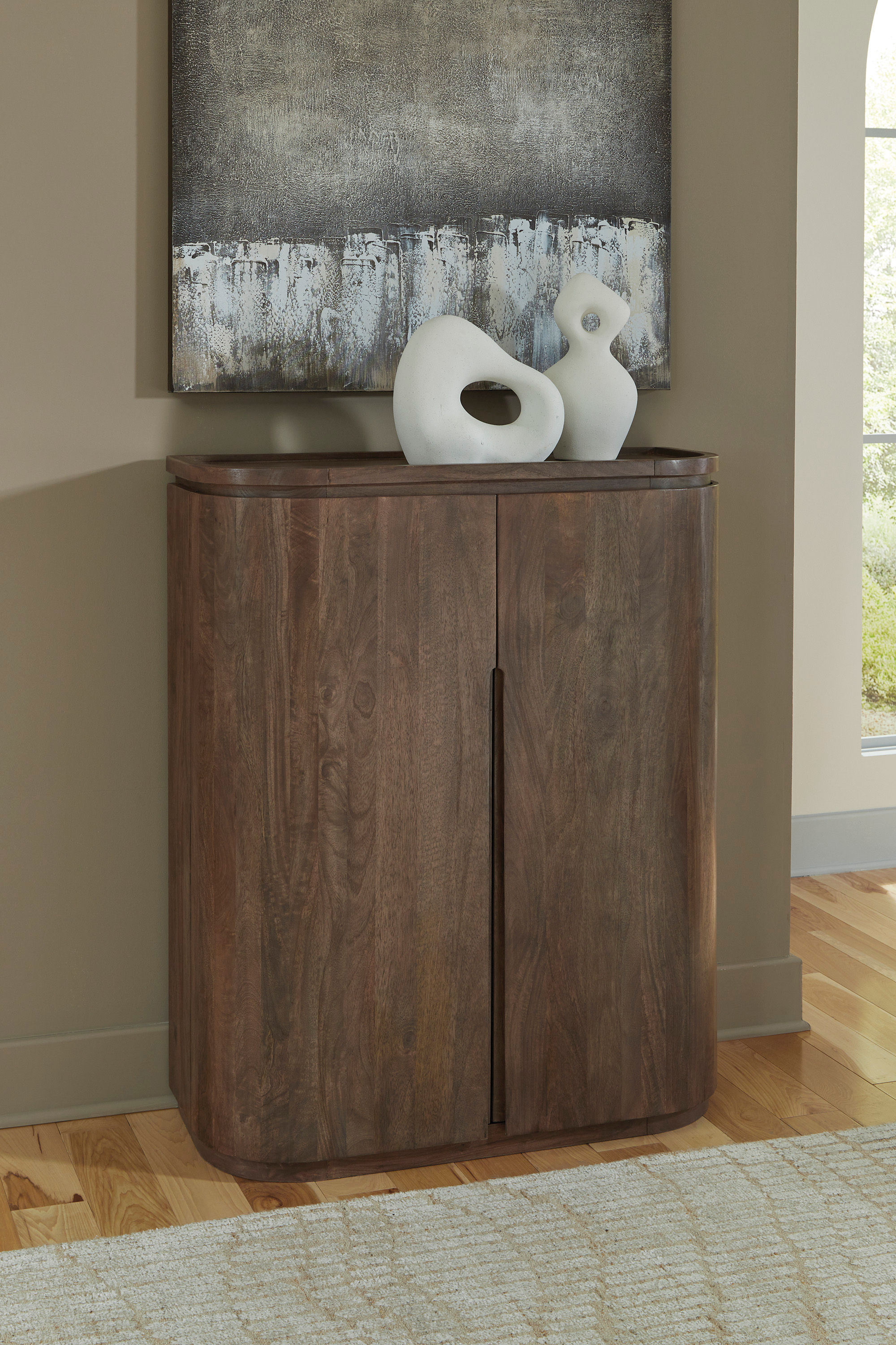 Landermont Brown Bar Cabinet