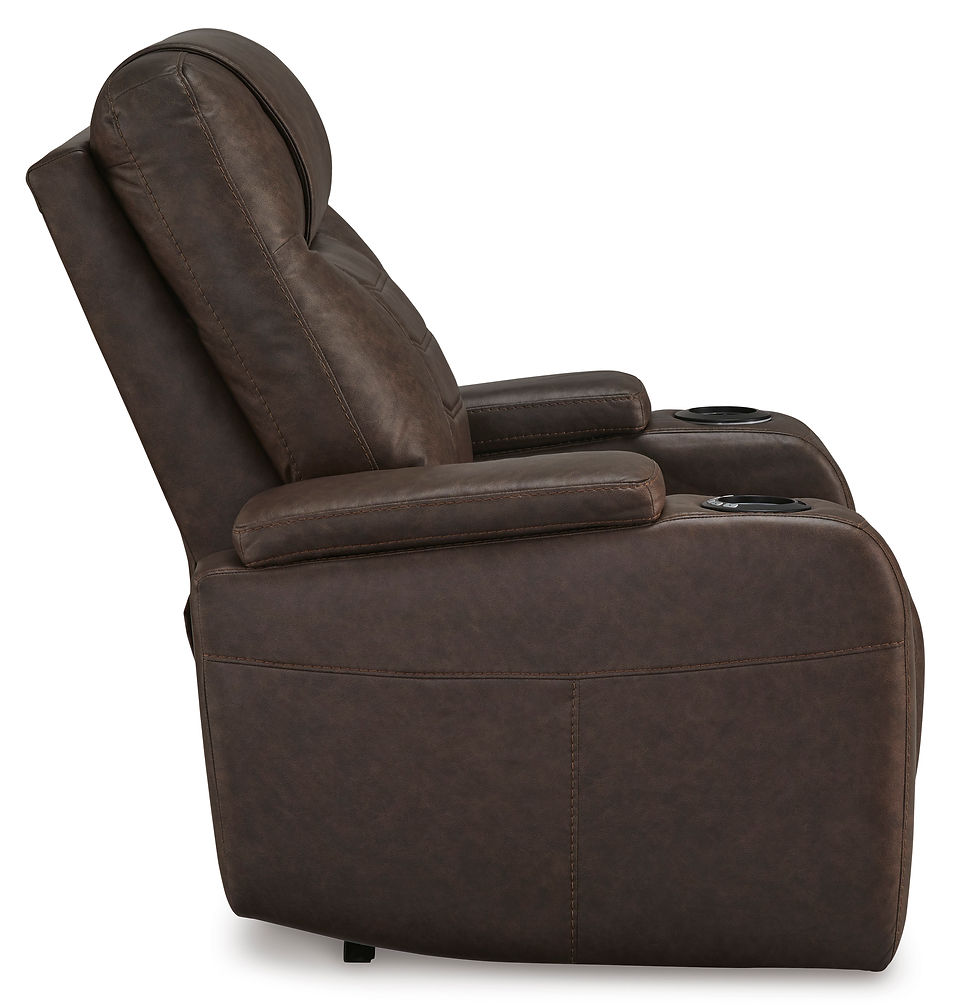 Thumbnail: Schooner Rocks Umber Power Recliner w/ ADJ. Headrest, USB, & Storage
