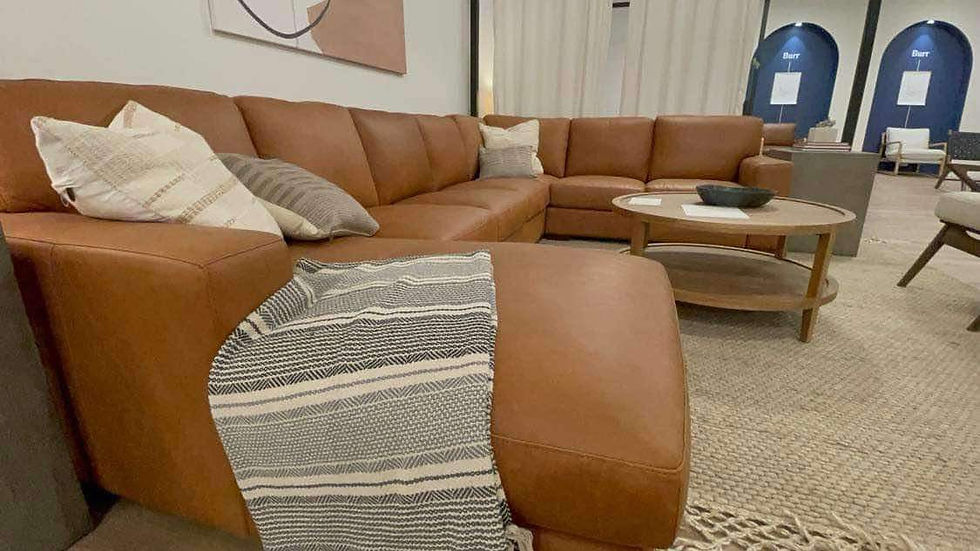 Thumbnail: Tolland Italian Leather 4-PC Sectional