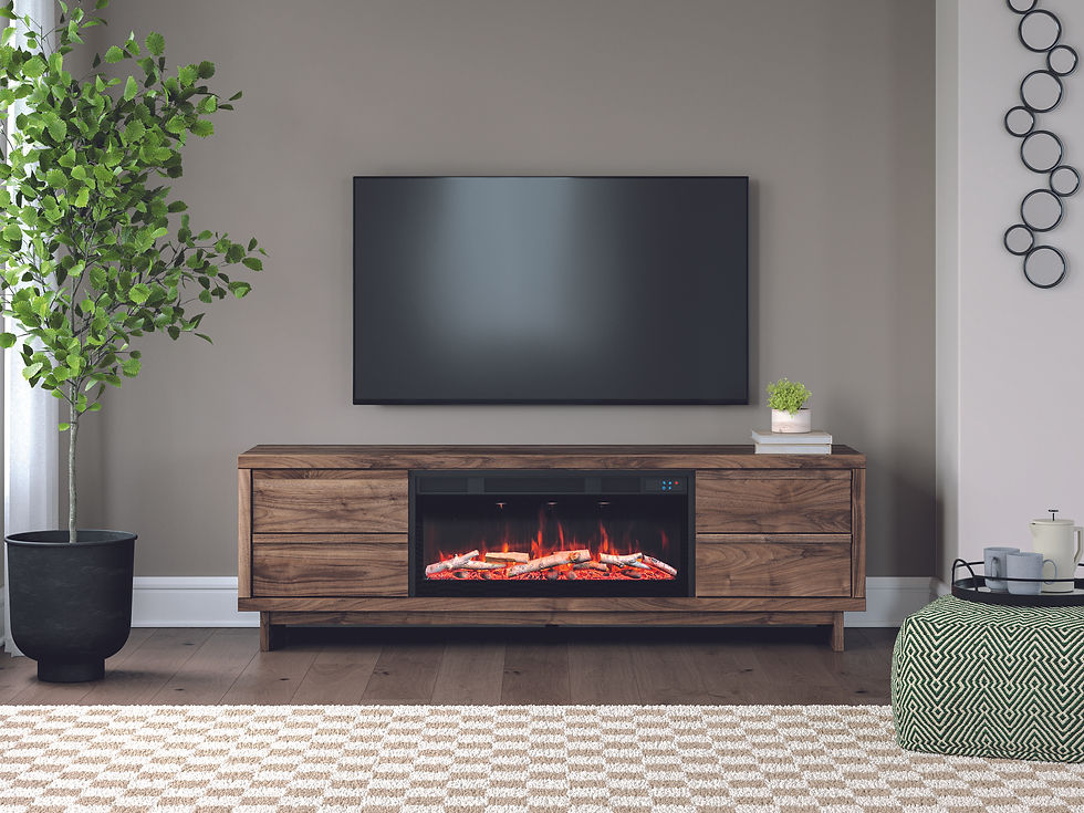 Zadilyn 72" TV Stand w/ Electric Fireplace