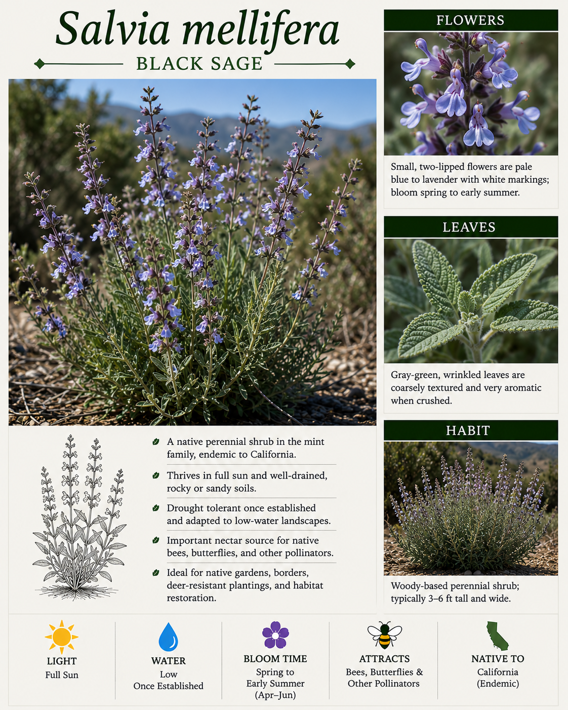 Black Sage (Salvia mellifera)