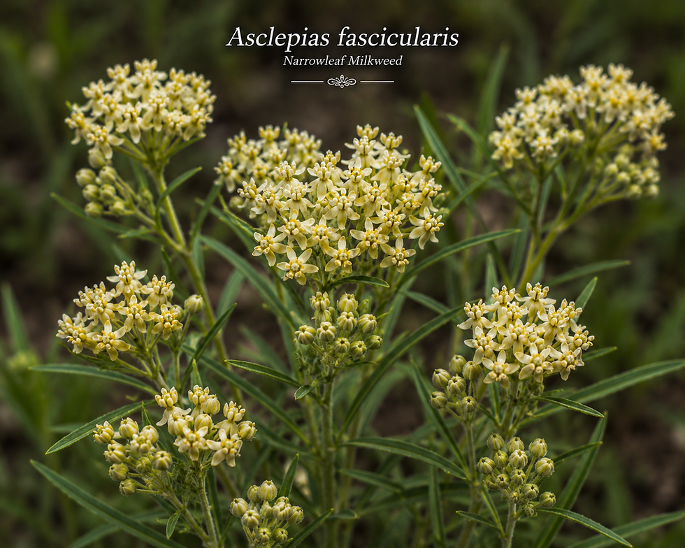 Thumbnail: Narrow-leaf Milkweed Seeds (Asclepias fascicularis)