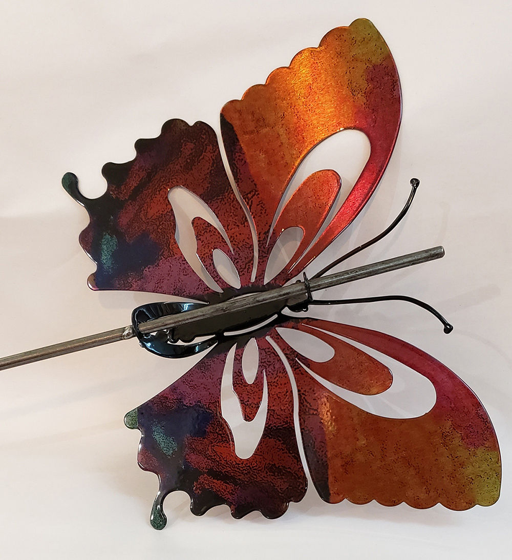 Metal Butterfly Garden Stake