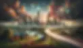 DALL·E 2024-03-16 12.39.02 - A realistic and detailed scene where a futuristic city skylin