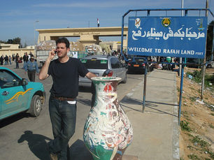 Man at Rafah crossing