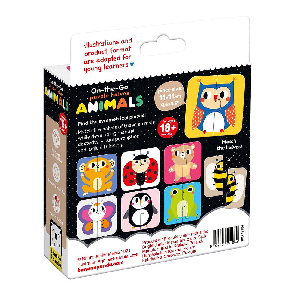 Thumbnail: On-The-Go Puzzle Halves Animals 18m+ For Babies and Newborn