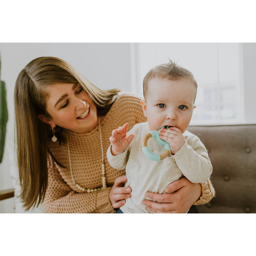 Thumbnail: Bunny Silicone + Wood Teether - Chewable Charm