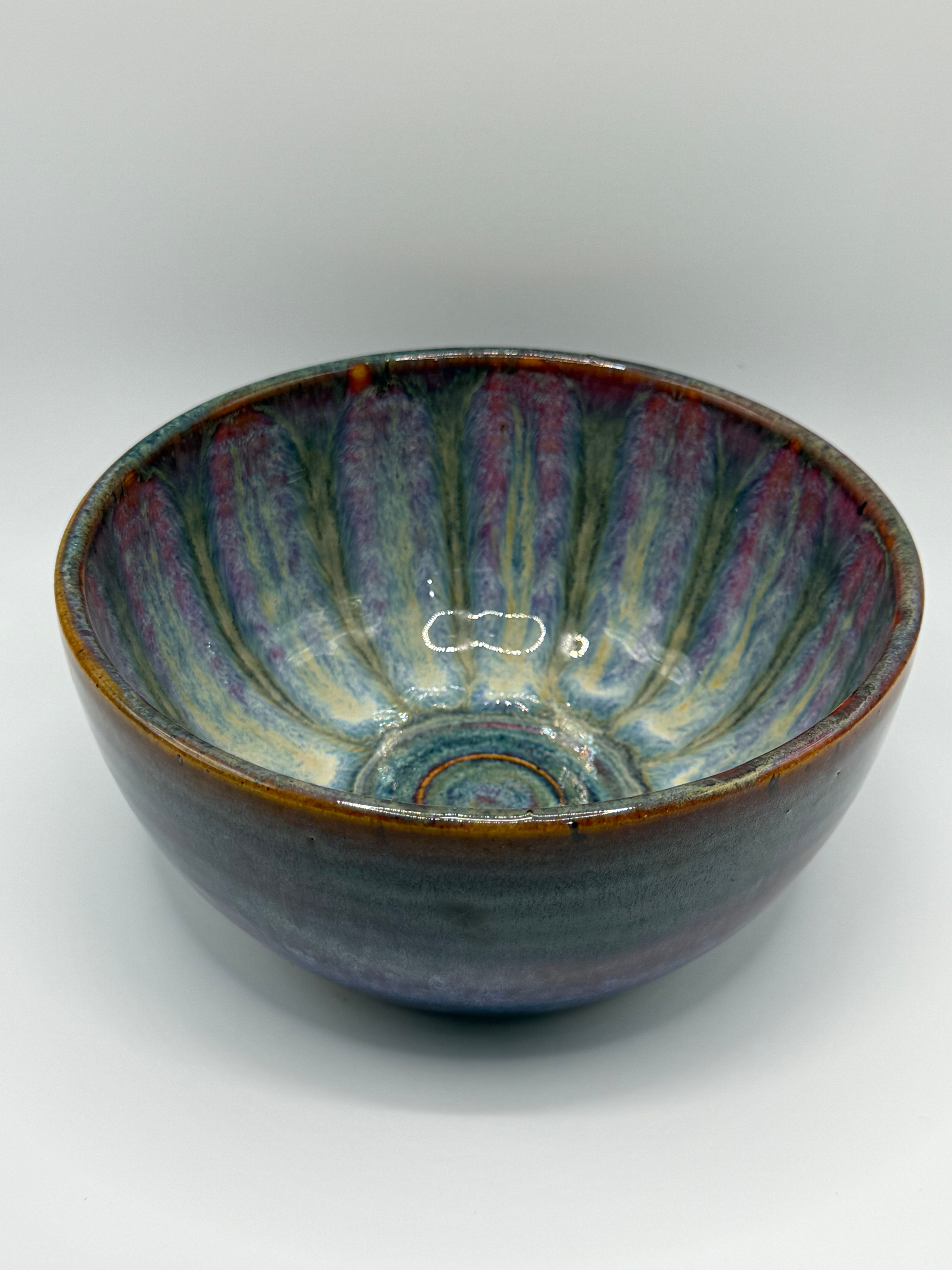 Medium Darkly Striped Ramen Bowl