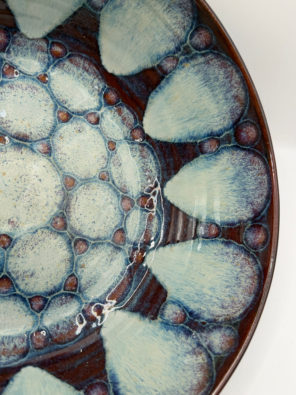 Thumbnail: Deep Blue Swirl Serving Bowl