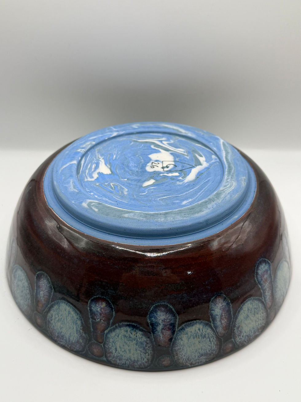 Thumbnail: Deep Blue Swirl Serving Bowl