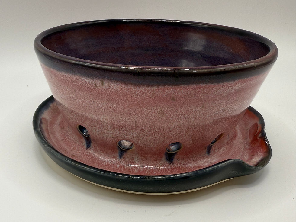 Thumbnail: Pink & Black Personal Berry Bowl