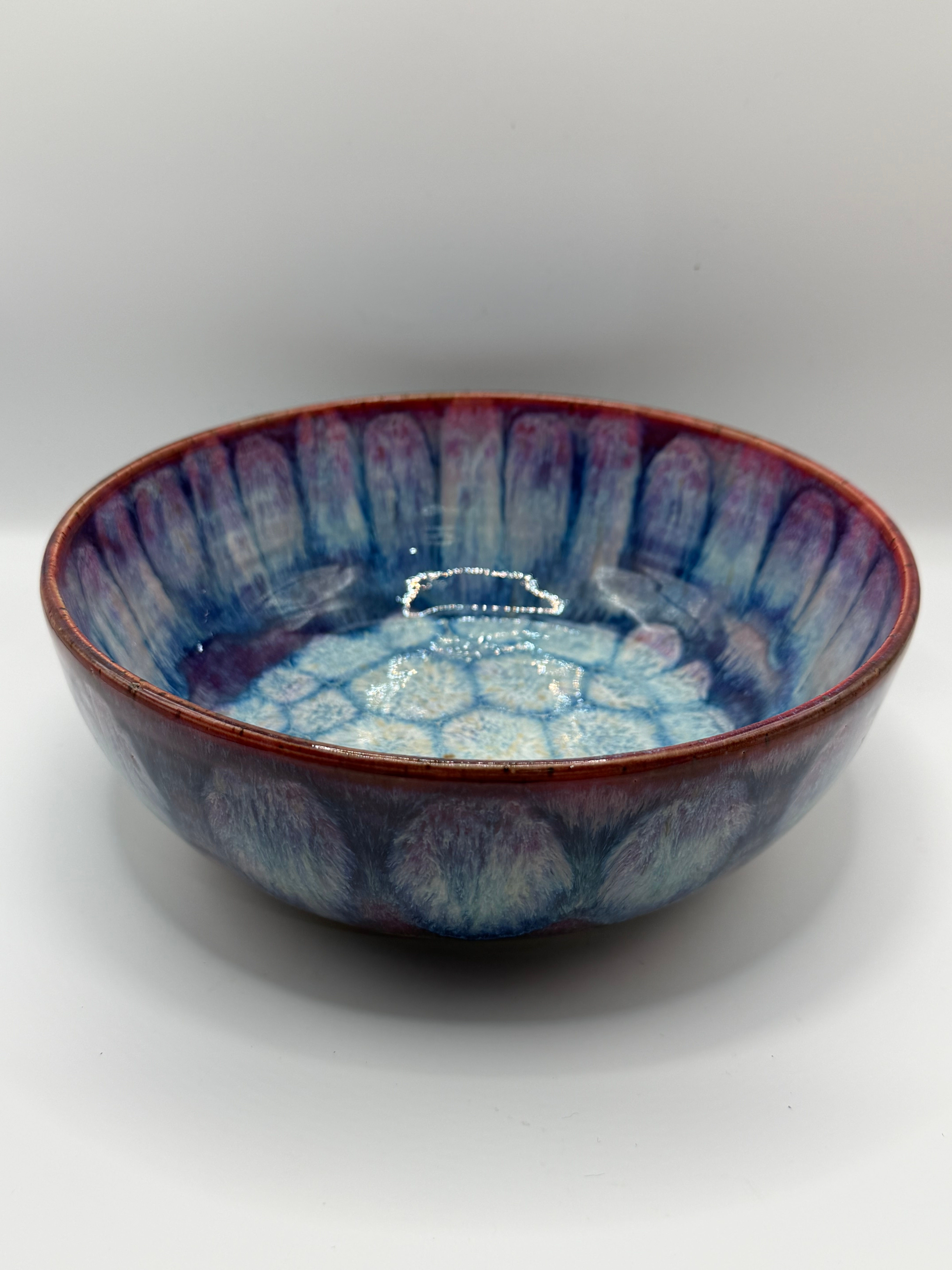 Deep Pink Purple Serving Bowl