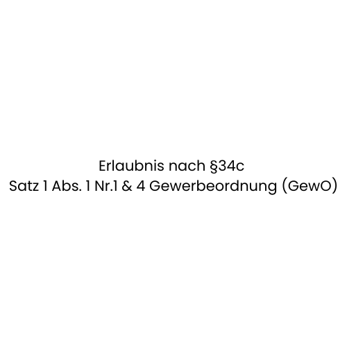 Erlaubnis nach §34c