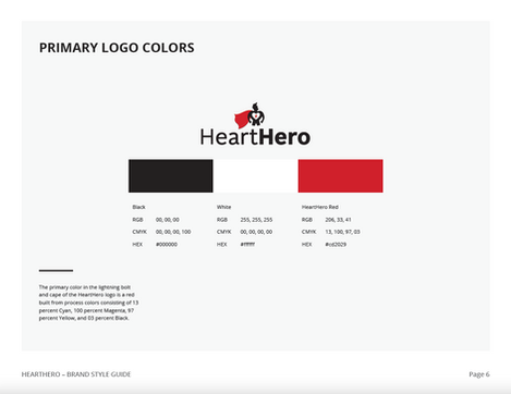 Page from Brand Style Guide