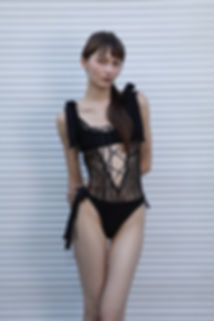 CL YOTSUYU LACE BODYSUITS BK (00)