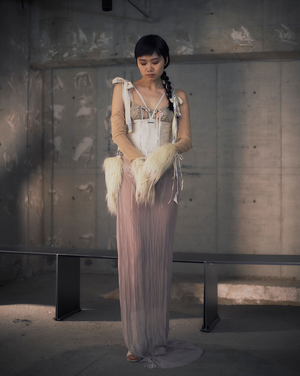 Thumbnail: COFFEE UNDER Jacquard Corset