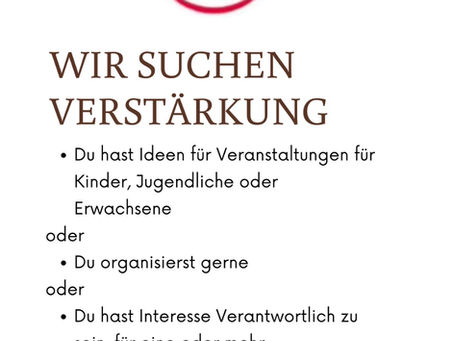 Verstärkung im Vorstand gesucht