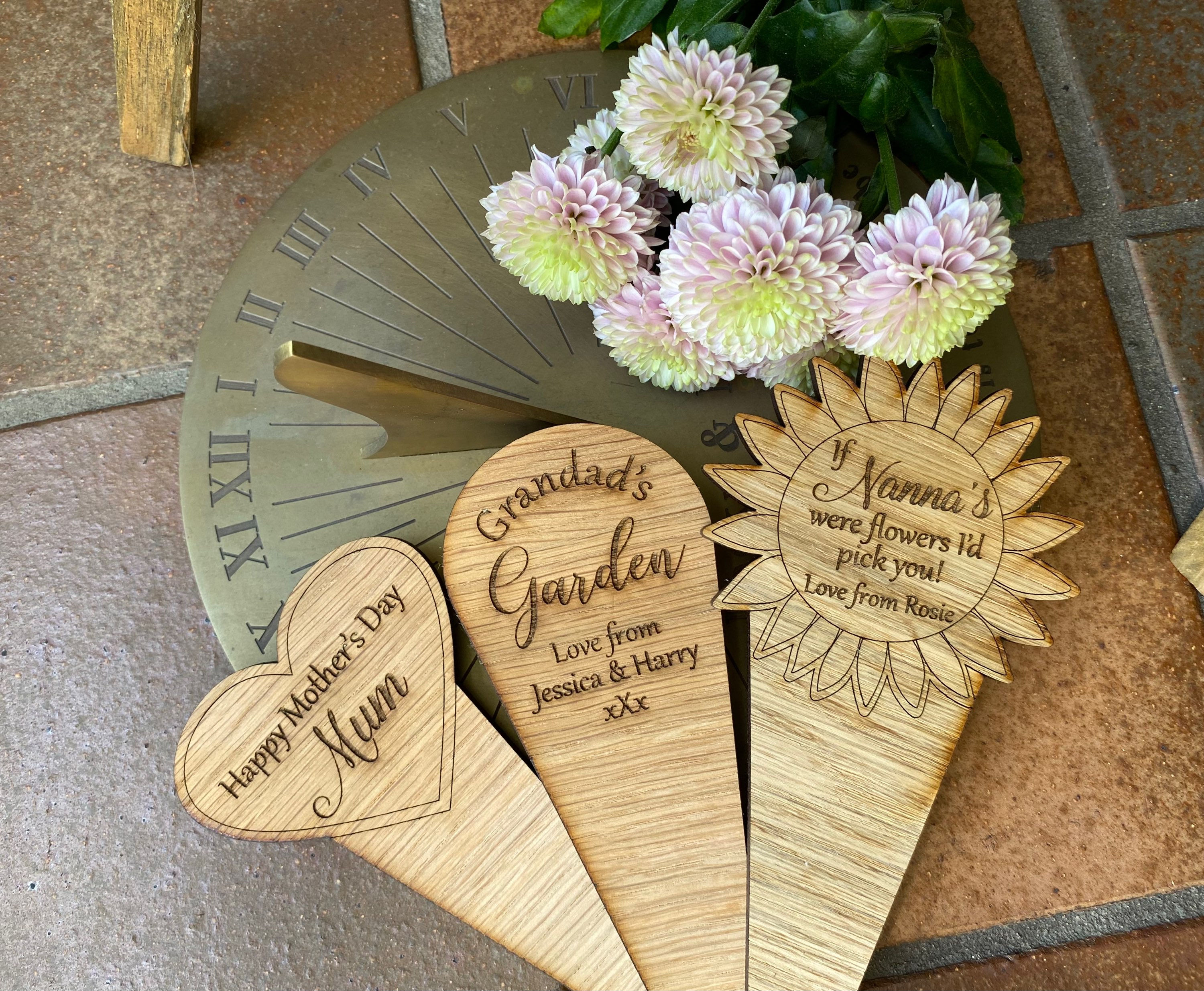 Mother's Day Plant Marker - Wooden Plant Marker - Herb Marker - Herb