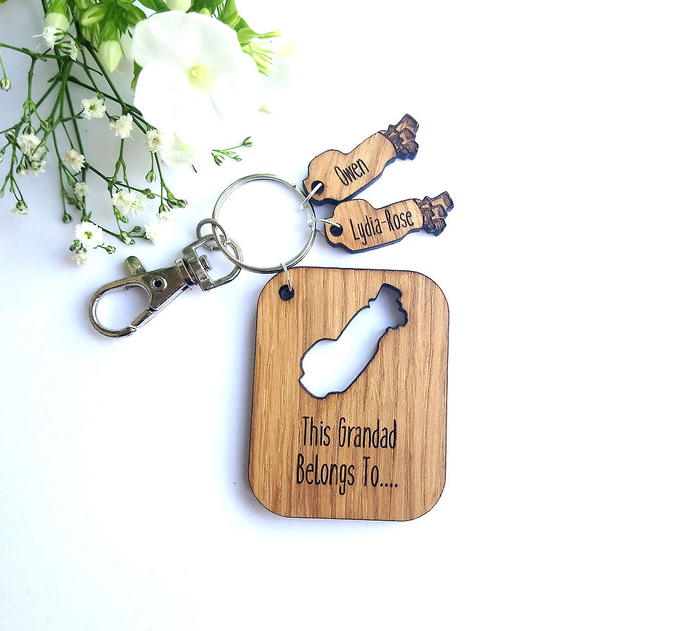 Thumbnail: This Grandma Belongs to.. Key Ring - Personalised - Butterflies