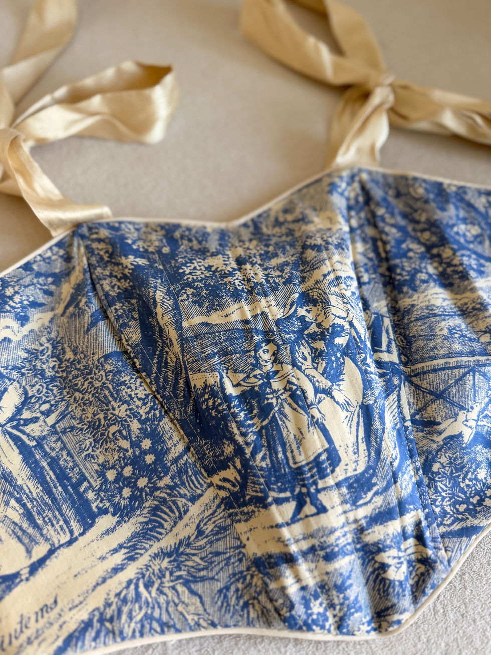 Thumbnail: Blue corset top