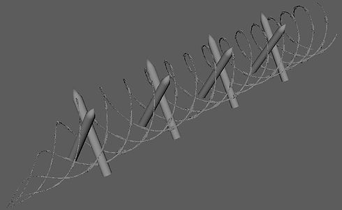 Barbed Wire Modelling Process 8(left side).JPG