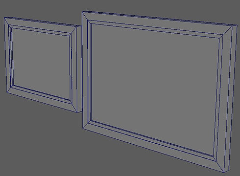 Picture Frames with Paintings Modelling Process 3.jpg